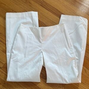Lilly Pulitzer Size 8 White Wide Leg Cotton Dress Pants - Like New